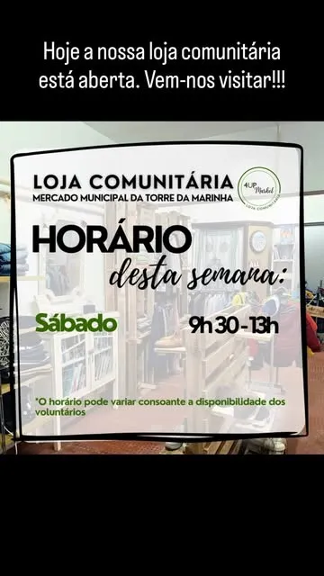 The Community Shop at the Torre da Marinha Municipal Market · See it on Instagram